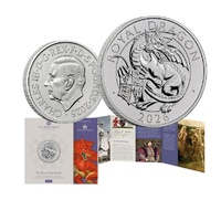 2026 £5 The Royal Tudor Beasts The Royal Dragon Brilliant Uncirculated Coin