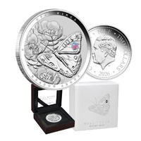 2026 $2 Australian Opal Wings - Meadow Argus 1 Oz Silver Proof Coin 