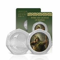 2026 Robin Hood - Myths and Legends of Britain Silver Plated BU Commemorative Medallion