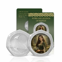 2026 Maid Marian - Myths and Legends of Britain Silver Plated BU Commemorative Medallion