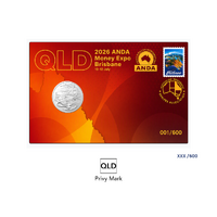 2026 20c 'QLD' Privy ANDA Money Expo Brisbane State Series PNC