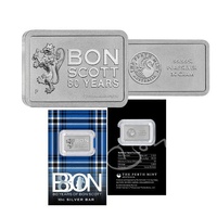 2026 Bon Scott 80th Birthday 10g Silver Minted Bar