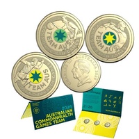 2026 $2 Commonwealth Games Team Colour 3 Coin Uncirculated Set