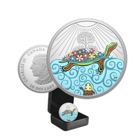 2026 $20 Turtle Island - Selectively Coloured 31.39g Fine Silver Coin