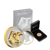 2026 Wedge-Tailed Eagle 2oz Silver Enhanced Reverse Proof Ultra High Relief Gilded Coin