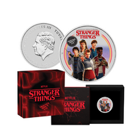 2026 Stranger Things - Friends Don't Lie 1oz Silver Coloured Coin