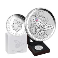 2026 $2 Opal Wings - Blue Triangle 1oz Silver Coin