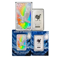 2026 Wedge-Tailed Eagle Guardian Of Power - Wings Of Wonder 1 Oz .999 Silver Minted Bar