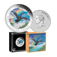 2026 $1 Australian Swan Perth ANDA Show Special 1 oz Silver Proof Coloured Coin
