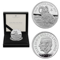 2027 £2 Lunar Year of the Sheep 1oz Silver Proof Coin