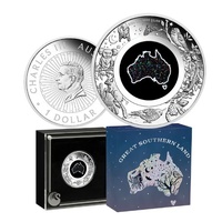 2025 $1 Nocturnal - Great Southern Land Matrix Opal 1oz Silver Proof Coin