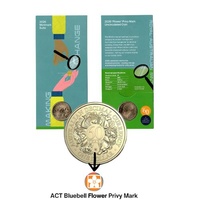 2026 $1 'ACT Bluebell Flower' Privy Mark 60th Anniversary of Decimal Currency Coin