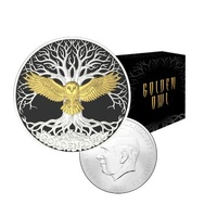 2026 $5 Golden Owl 1 Oz Silver Coin