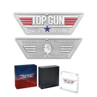 2026 40 Years of Top Gun 1oz Silver Coloured Logo-Shaped Coin