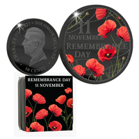 2027 50c Poppies & Peace  Remembrance Day Luxe Edition Coin 