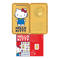 2026 Hello Kitty 1g Gold Minted Bar