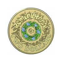 2017 Remembrance Day $2 Rosemary Sprig  Worn/Circulated Coin