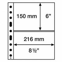 Plastic Sheets SH 312, 2 horizontal pockets (A5), PP, clear, pack of 50