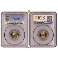 MS66 2020 $2 75th Anniversary End Of WWII PCGS