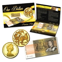 $1 Last Prefix Note First Proof Coin Premium Changeover Pack Unc