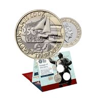 2020 £2 Captain Cook's Voyage of Discovery 250th Anniversary Brilliant Uncirculated Coin