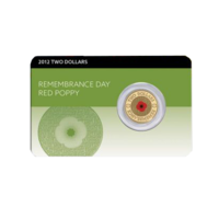 2012 $2 Remembrance Red Poppy Coin Pack