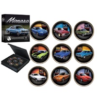Holden Monaro Gold Plated Enamelled Penny 9 Coin Collection