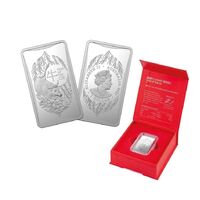 2021 $1 Year Of The Ox 1/2 Oz Silver Proof Ingot Chinese Zodiac