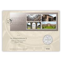 2020 £5 End of World War 2 Brilliant UNC Coin Cover