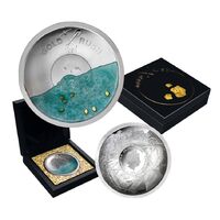 2021 Gold Pan-Shaped $5 The 170th Anniversary of the Gold Rush Silver Proof-like Coin