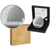 2020 £2 1oz Silver Proof Coin James Bond Shaken Not Stirred 
