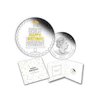 2021 Happy Birthday 1oz Silver Proof Coloured Coin