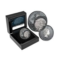 2021 $1 Australia at Night Wombat Silver Black Proof Coin 