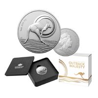 2021 $1 Outback Majesty Fine Silver Proof 1 Oz - Kangaroo Series