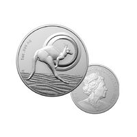 2021 $1 Outback Majesty Fine Silver Frosted Uncirculated 1 Oz - Kangaroo Series