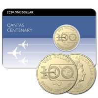 2020 $1 Qantas Centenary Coin Pack Style 1