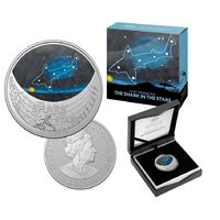 2020 $1 Beizam The Shark In The Sky - Star Dreaming  1/2 Oz Colour Printed Fine Silver Proof Coin