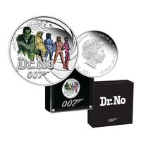 2021 James Bond Dr. No 1/2oz Silver Proof Coloured Coin