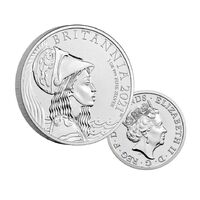 2021 £2 Britannia 1oz Silver Brilliant UNC