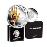 2021 James Bond GOLDFINGER 1/2oz Silver Proof Coin
