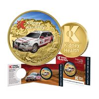 2021 Kidney Kar Rally Gold Plated Medallion