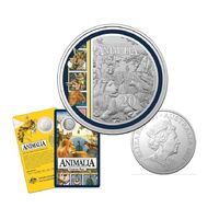 2021 20c 35th Anniversary of Animalia CuNi Coloured UNC