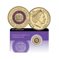 2013 $2 Purple QEII Coronation Coin Pack