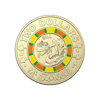 2019 $2 Mr Squiggle 60th Anniversary Multi Coloured Uncirculated Coin - Bill