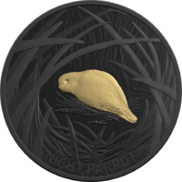 2019 $5 Echoes of Australian Fauna - Night Parrot Silver Black Proof