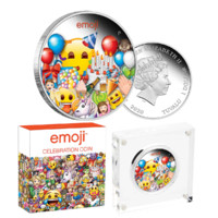 2020 $1 emoji™ Celebration 1oz Silver Proof Coin