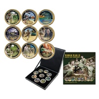 WWII Coins of Conflict Enamel Penny Collection