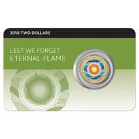 2018 $2 Eternal Flame Lest We Forget Coin Pack Style 1
