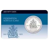 2001 50c Federation Norfolk Island Coin Pack