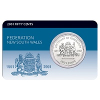 2001 50c Federation New South Wales  Coin Pack